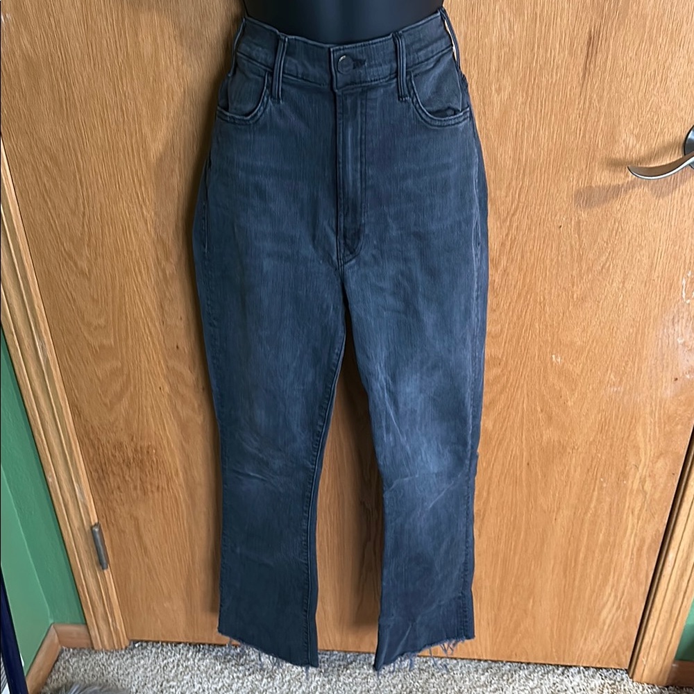 mother Dark Blue High-Waisted Jeans
